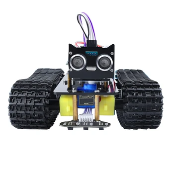 1 Комплект роботизированного автомобильного комплекта Smart для отслеживания робота Arduino Bluetooth U-Bot Track Car STEM