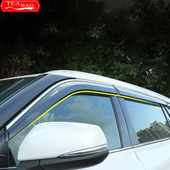 Автомобильный Наружный Козырек Вентиляционные Шторы Оконный Козырек Защита От Солнца И Дождя Дефлектор Для Toyota Highlander XU70 Ремонт 2020 2021 2022 Аксессуары