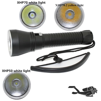 Водонепроницаемый фонарик для подводного плавания мощный XHP70 4200LM XHP50 2600LM LED подводная вспышка для дайвинга lanterna 26650 18650