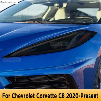 Защитный Оттенок Автомобильных Фар, Защитная Пленка От Царапин, Наклейки из ТПУ Для Chevrolet Corvette C8 2020 2021 2022, Аксессуары